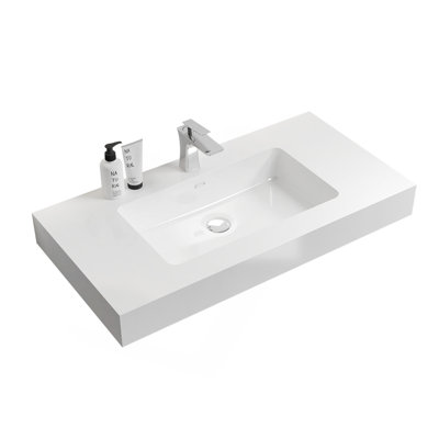 Bassin intégré sans drain ni robinet