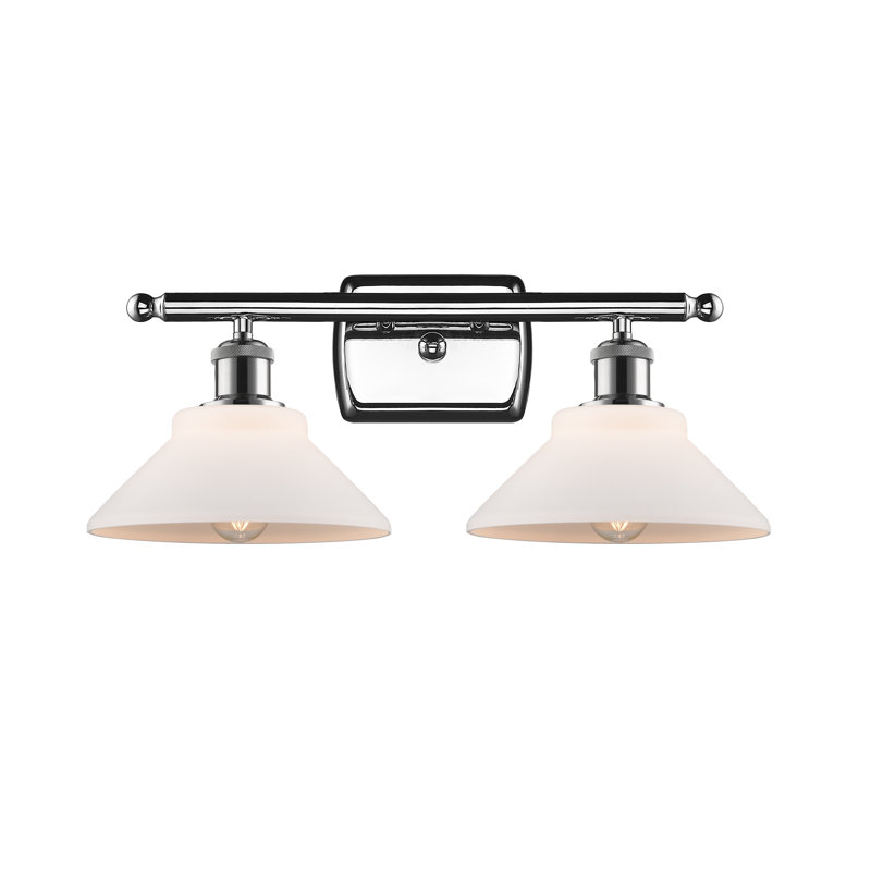Éclairage pour salle de bain à intensité variable 2 lumières Newton St Loe, Ampoule incandescente rétro de 60 watts