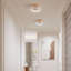 Viviana Brushed Brass 3-light Flush Mount with Crystal Glass Teardrops