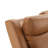 87.8'' Top Grain Camel Genuine Leather Power Reclining Sofa with Adjustable Headrest