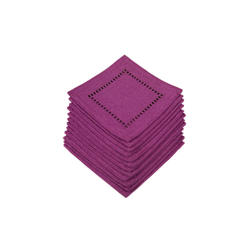 Melrose Square Coasters, Plum