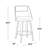 Betuel Swivel Upholstered Counter Stool-106885317-106885322