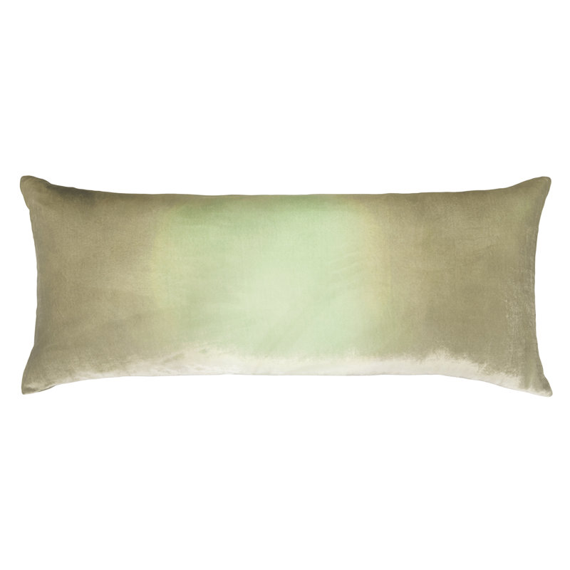 Large Rectangle Velvet Pillow Cover & Insert, Latte, Rectangle 16"H x 36"W 