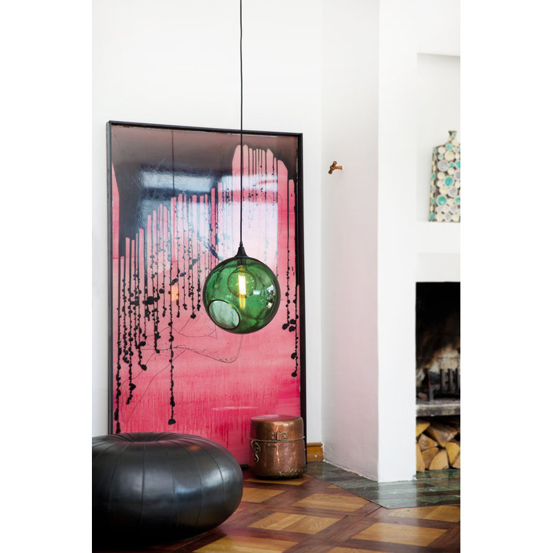 Ballroom 1 - Light Pendant, Army Green, 15" H x 13" W x 13"