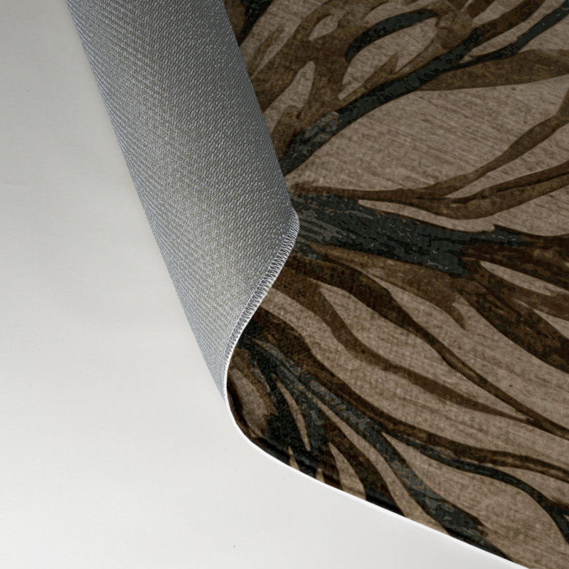 Tapis intérieur et extérieur gris Nature, Rectangle 5 pi x 7 pi