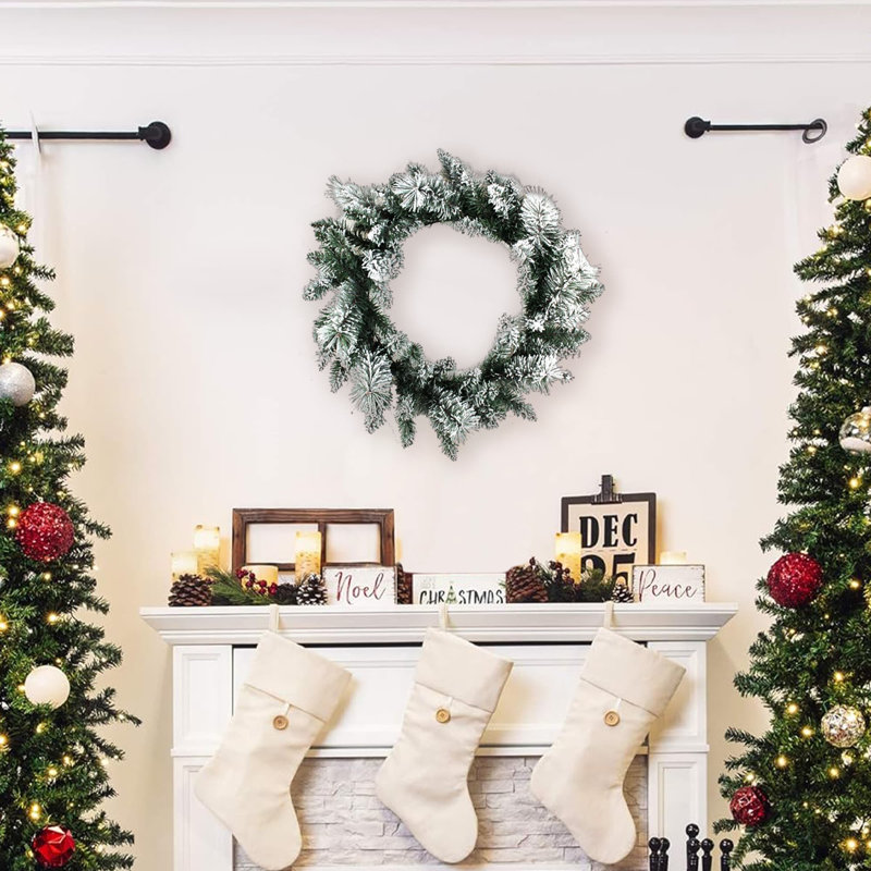 24 " Handmade Mixed Greenery Wreath