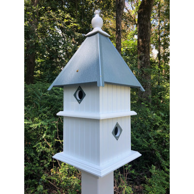 Shannen 27'' H x 11'' W x 11'' D Post Weather Resistant Birdhouse