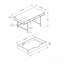 Bureau d'ordinateur, bureau personnel, ordinateur portable, tiroirs de rangement, L 48 po, travail, stratifié naturel, métal blanc, contemporain, moderne-626653574