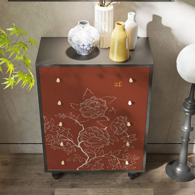 Armoire décorative à tiroirs haut de gamme de style rétro