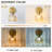 Hardwired Wall Sconce Light, Vintage Wall Sconce with Switch, Gold Wall Light Fixture with Tulip Amber Glass Lampshade, Indoor Wall Light for Bedroom Bathroom, Bedside Wall Lamp-801926446