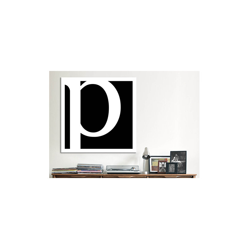 Art textuel sur toile, H 37 po x l 37 po x P 1,5 po, p