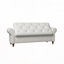 Upholstered 63" Bed Bench , Wooden Legs-2030093463