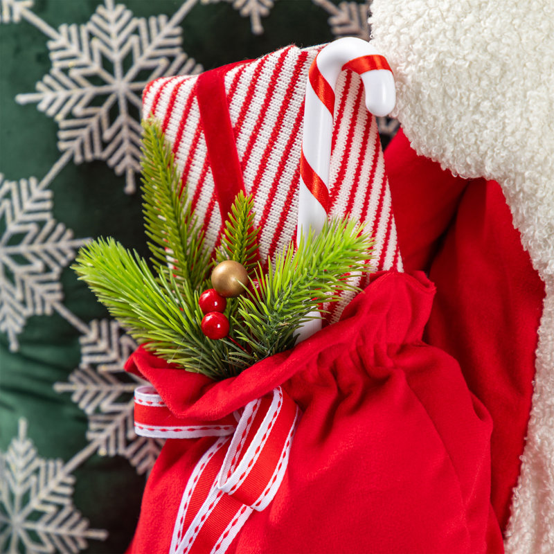 Père Noël en tissu surdimensionné 60 po H