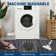Modern Stripe Machine Washable Rug with Non Slip Rubber Backing, Neutral Printed Carpet, Soft Low Pile Non Shedding Floor Covering for Living Room, Bedroom