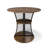 Round Wood Top Metal Base Dining Table-368476530