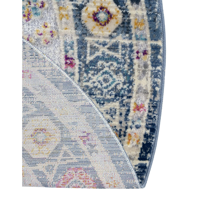 Oriental Indoor Rug, Round 3'7"