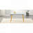 Rectangular Dining Table with Double-Layer Tempered Glass and Gold Metal Legs (47.3", Seats 4-6)-1226318837