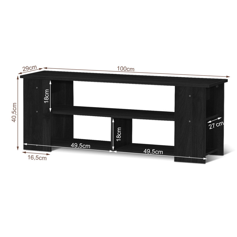 Jaydurga Unfinished TV Furniture, Black