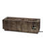 Rectangular 50,000 Fireplace, 48" Outdoor Iron, Brown Wood Theme, No Assembly Required Fire Pit, Featurette,
