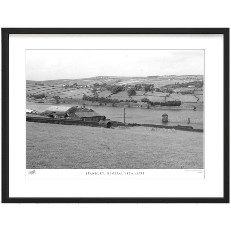 Stanbury, General View C1955 by Francis Frith - Single Picture Frame Print, 28cm H x 36cm W x 2.3cm D