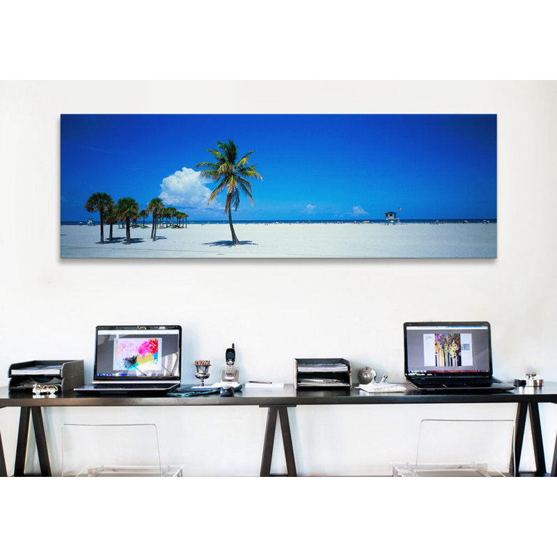 " Miami FL USA #2 " by Panoramic Images, 20" H x 60" W x 1.5" D, Wrapped Canvas