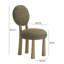 Chaise de salle à manger en tissu tressé Sulley-114319075-114319076