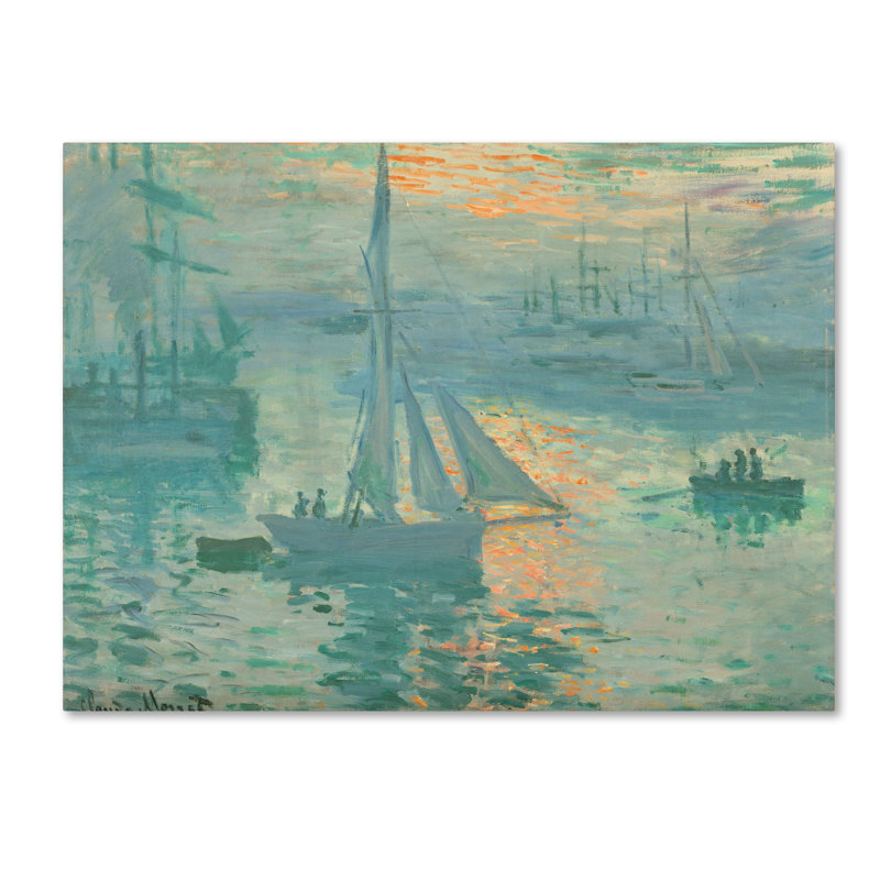 « lever à la prime », reproduction sur toile tendue, H 18 po x l 24 po