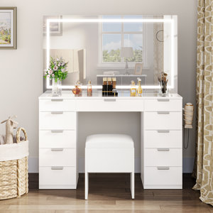 Large Makeup Vanity black 