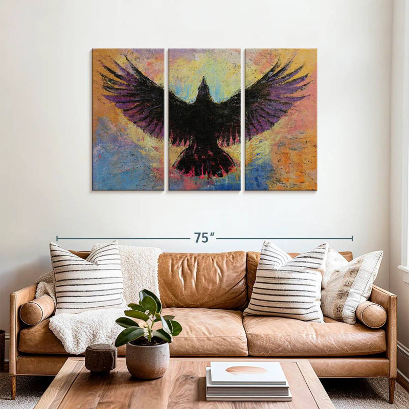 Brampt Crow, 36" H x 57" W
