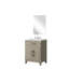 Ensemble de meuble-lavabo en chêne gris avec comptoir en acrylique l 24 po x P 18 po Miroir 24 dessus, inclus