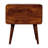Solid Wood Large Curved Chestnut Bedside