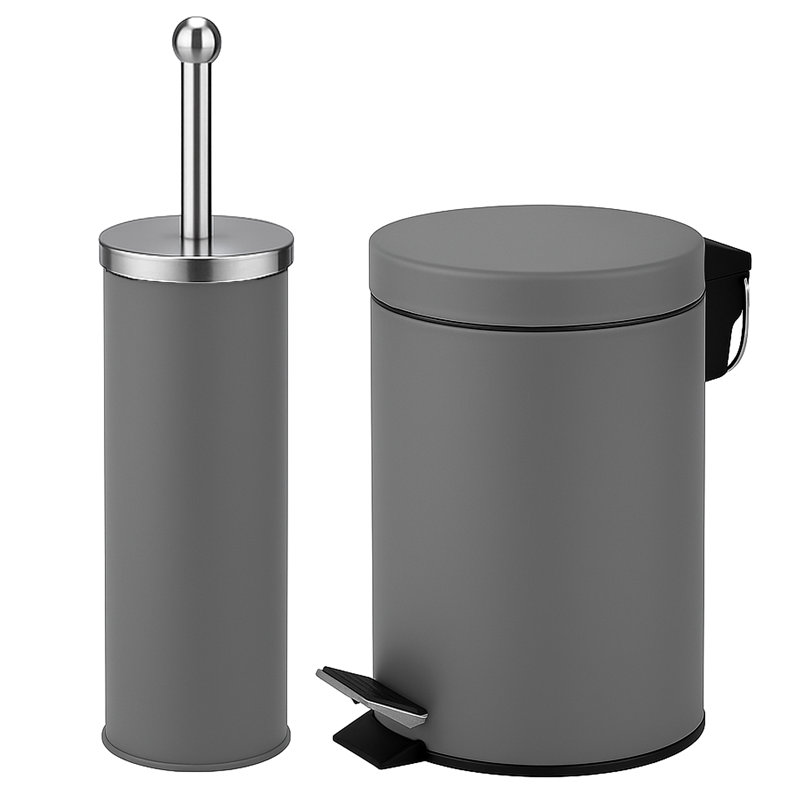Mccabe Step On and Odour Seal Kitchen Rubbish Bin - 0.79 L, Grey