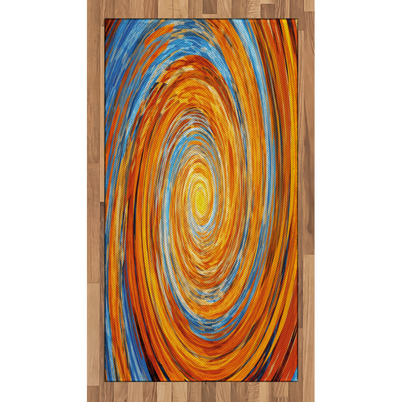 Fractal High Density Long Fiber Poly Threads Decorative Area Rug Carpet, Rectangle 2'7" x 5'