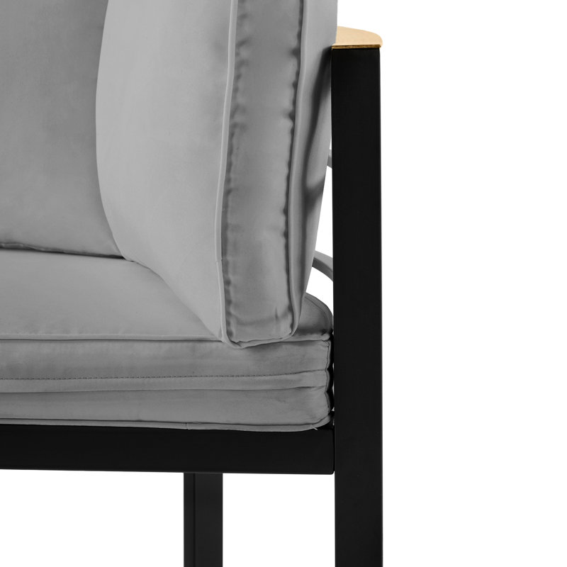 Conversation grise pour l'extérieur - construction en fer, coussins imperméables, sièges spacieux pour 8 personnes, cadre de jardin et de patio, modèle modulaire pour l'extérieur