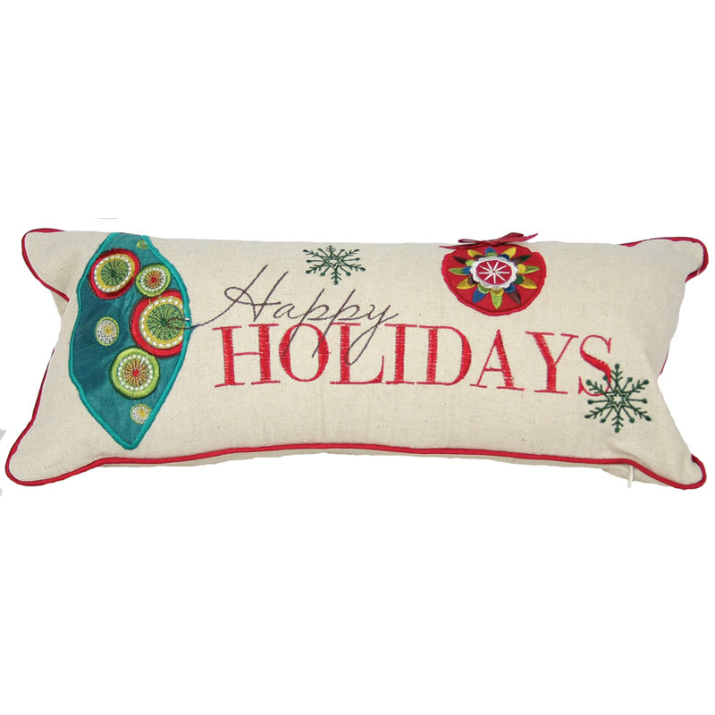 Holiday Happy Lumbar Pillow