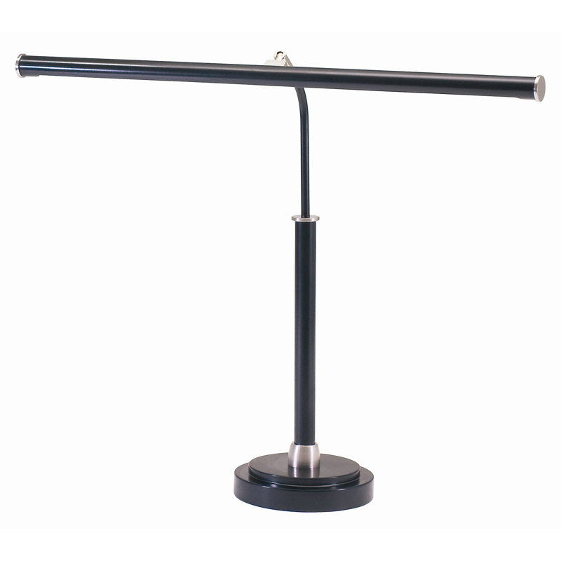 Lampe piano 16 po Mimi, Noir avec nickel satiné