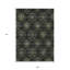 Tapis intérieur lavable 9 pi x 12 pi vert gris et gris anthracite