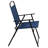 Amlie 6-Piece Rippled Glass Outdoor Patio Table Set with Folding Chairs by Flash Furniture-349804258