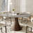 Stone Round Powley With 4/6 Premium Solid Wood Leather Upholstered Dining Chairs For Kitchen/Dining Room-1663682359-1663007667-1663682358
