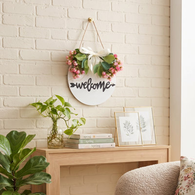 45 cm H Faux Chinese Money Plant in Plastic and Fabric