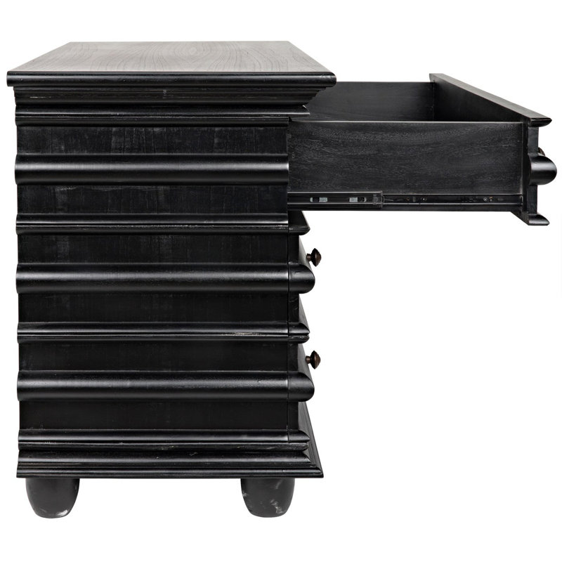 Ascona Accent Chest, Hand Rubbed Black