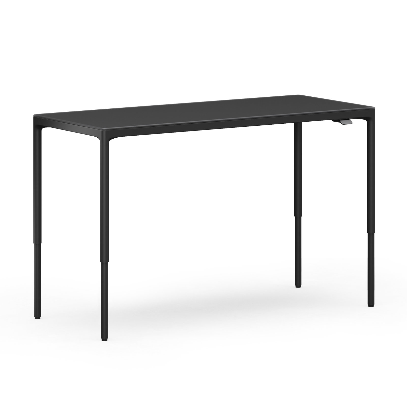 Luma Office - Lift Desk, 27" H x 66" W x 28" D, Black