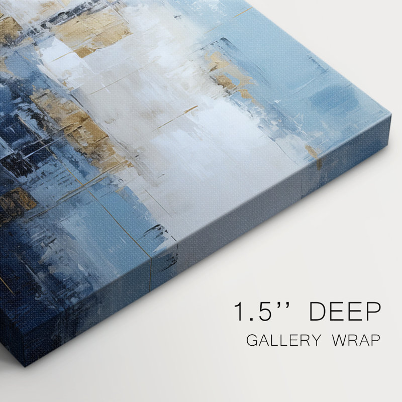 Série ABSTRACT Dxxxxi - Toile tendue avec châssis de qualité supérieure - Prêt à être accroché, H 60 po x l 40 po