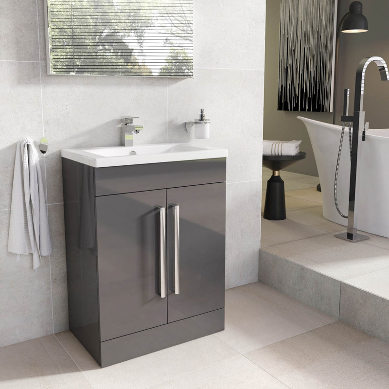 Whitfield 515mm Single Bathroom Vanity with Integrated Polyglomerate Basin