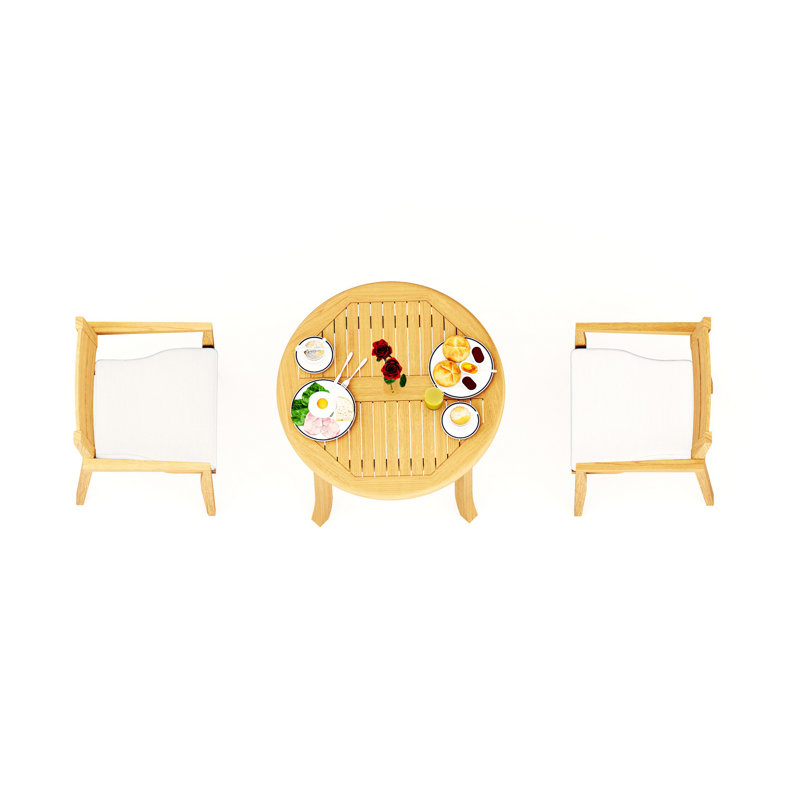 Ensemble de 3 tables d'extérieur rondes Vellore