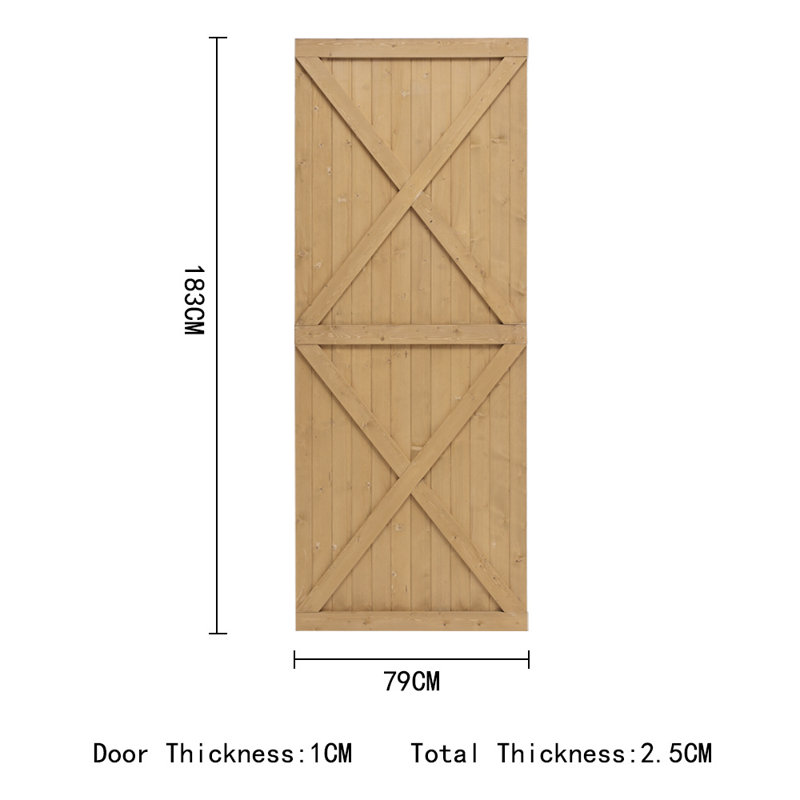 Tullahassee  Timber Wood Gate, 183cm H x 79cm W x 2.5cm D
