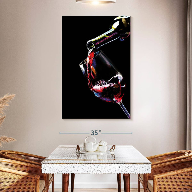 Yarlin Red Wine Stream, 51" H x 34" W