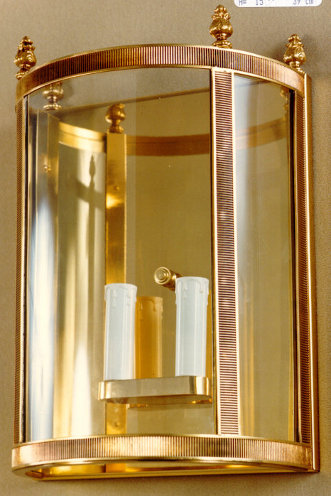 Suffolk Flush Mounted Sconce, French Gold