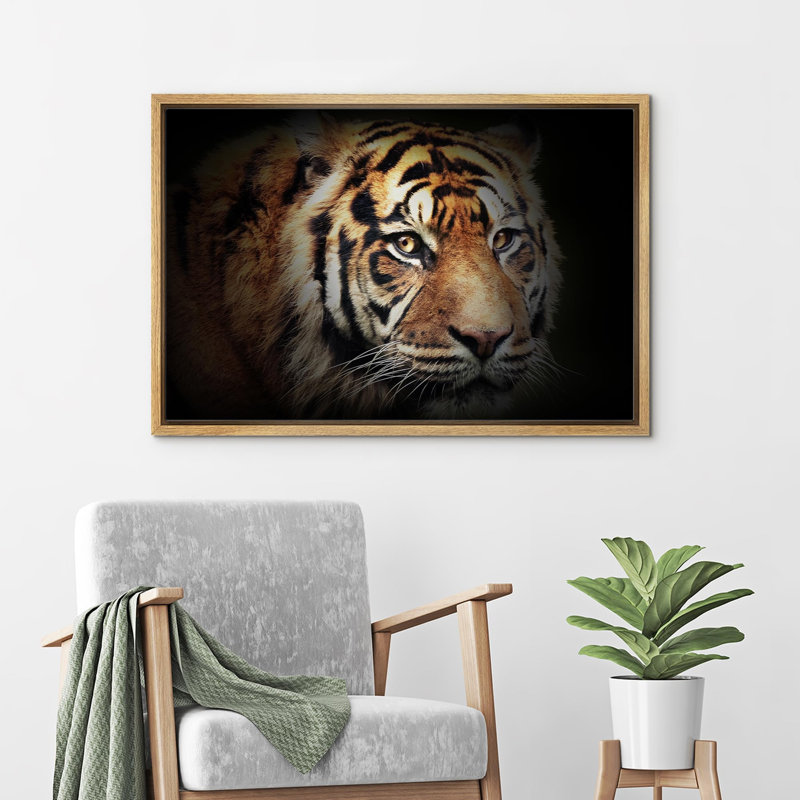 Animaux, tigre du Bengale, H 24 po x l 36 po x P 1,5 po, Cadre naturel