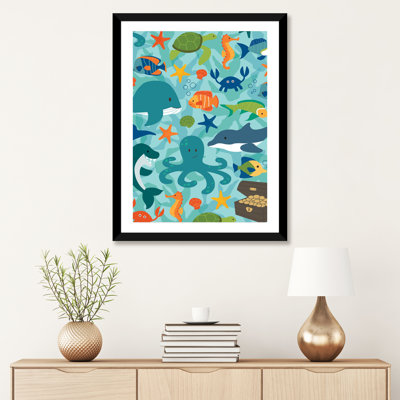 «Sea Creatures» par Dana Saulnier - impression d'art graphique